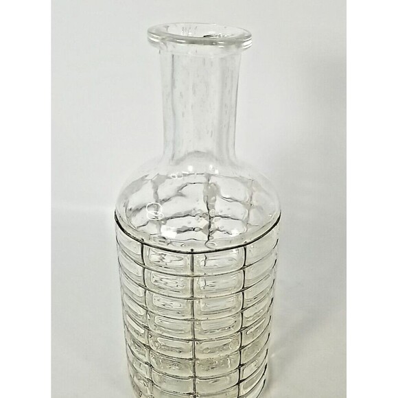 VINTAGE Bubble Glass Wire Basket Metal Cage Bottle Hand Blower Art Glass 8.25 in - Picture 8 of 9